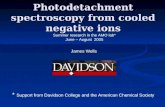 Photodetachment spectroscopy from cooled negative ions