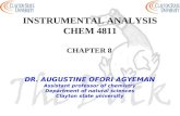 INSTRUMENTAL ANALYSIS CHEM 4811 CHAPTER 8 DR. AUGUSTINE OFORI AGYEMAN Assistant professor of chemistry Department of natural sciences Clayton state university