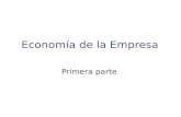 Econom­a de la Empresa Primera parte. Definici³n de econom­a La Econom­a (del griego ¯‚ [oikos], "casa", y ½¼‚ [nomos], "regla', por