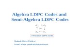 Algebra LDPC Codes and