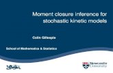 Moment closure inference for stochastic kinetic models