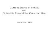 Current Status of FMOS and  Schedule Toward the Common Use