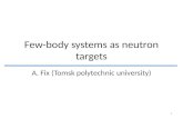 Few-body systems as neutron targets