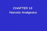 CHAPTER 19 Narcotic Analgesics. I General Consideration € action mechanism €‘ ligands opioids receptor Gi inhibiting adenylate cyclase increasing potassium