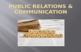 Public relations & communication