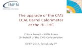 The upgrade of the CMS ECAL Barrel Calorimeter at the HL- The upgrade of the CMS ECAL Barrel Calorimeter