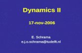 Dynamics II 17-nov-2006 E. Schrama e.j.o.schrama@