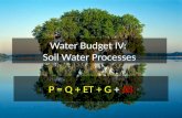 Water Budget IV:  Soil Water Processes