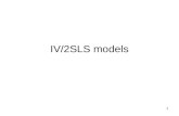 IV/2SLS models