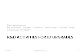 R&D ACTIVITIES FOR ID UPGRADES