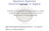 Neutron Gamma Discrimination in Agata