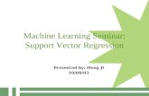 Machine Learning Seminar: Support Vector Regression