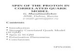 Contents  Introduction  Strongly Correlated Quark Model  (SCQM)  Spin in SCQM