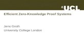 Efficient Zero-Knowledge Proof Systems