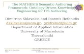 The MATHESIS Semantic Authoring Framework: Ontology-Driven Knowledge Engineering for ITS Authoring