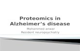 Proteomics in alzheimer’s disease