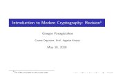 Introduction to Modern Cryptography: Revision=1The slides ... Introduction to Modern Cryptography: Revision1