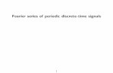 Fourier series of periodic discrete-time · PDF fileFourier series of non-periodic discrete-time signals In analogy with the continuous-time case a non-periodic discrete-time ... EFFICIENT
