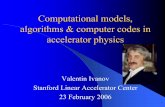 Computational models, algorithms & computer codes in ... model · PDF fileComputational models, algorithms & computer codes in ... Matrix Solver Iterative Iterative, ... with the