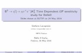 0 ˇ ˇ )K0 Time Dependent CP sensitivity S study for BelleII lacaprar/talks/B2_B2Italia_20160530_PBztoPetaprimetoPetaP... B0!0(!ˇ+ˇ )K0 S Time Dependent CP sensitivity study for
