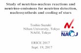Study of neutrino-nucleus reactions and neutrino-emissions ... · PDF file neutrino-emissions for neutrino detection, nucleosynthesis and cooling of stars Toshio Suzuki Nihon University,