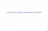 CHAPTER 2: BASIC MEASURE dzeng/BIOS760/Chapter2_Slide.pdf CHAPTER 2: BASIC MEASURE THEORY 1/105. Set Theory and Topology in Real Space 2/105 Basic concepts in set theory –element,