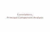 Correlations, Principal Component Analysis