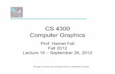 CS 4300 Computer Graphics - Northeastern University