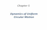 Dynamics of Uniform Circular 131-summer-2017... 5.1 Uniform Circular Motion Example 1: A Tire-Balancing Machine The wheel of a car has a radius of 0.29m and it being rotated at 830