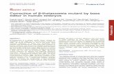 Correction of ß-thalassemia mutant by base editor in human ... · PDF fileS HORT ARTICLE Correction of β-thalassemia mutant by base editor in human embryos Puping Liang1,2, Chenhui