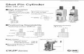 Shot Pin Cylinder - .Shot Pin Cylinder CKZP Series ¸57, ¸71 How to Order 57 71 CKZP L CKZP TF 25