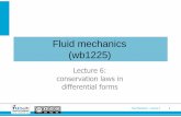 Fluid mechanics (wb1225) - TU Delft OpenCourseWare · PDF fileNewtonian fluid: ρ=constant ... Fluid Mechanics –Lecture 6 10 Incompressible viscous flow 0 = ... Multimedia Fluid