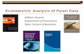 Econometric Analysis of Panel Data - NYU Stern School of ...pages.stern.nyu.edu/~wgreene/Econometrics/PanelDataNotes-5.pdf · PDF fileEconometrics, 3, 1988, pp. 149-155. See Baltagi,