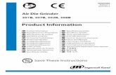 Air Die Grinder, 301B, 307B, 302B, 308B, Product ... · PDF fileParts and Maintenance ... interne Sperre installieren, ... Air Die Grinder, 301B, 307B, 302B, 308B, Product Information,