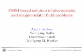 FMM based solution of electrostatic and   based solution of electrostatic and magnetostatic field problems André Buchau ... mm n nn nmn uYM r θϕ πε + ... n k kn lm klk nk