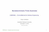 Nondeterministic Finite Automata - Research School Finite Automata COMP2600 — Formal Methods for Software Engineering Katya Lebedeva Australian National University Semester 2, 2016