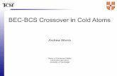 BEC-BCS Crossover in Cold Atoms · PDF file Outline Theory Previous Work Our method (Results) Future work - Cold Atoms - BEC-BCS Crossover - Feshbach Resonance - Universal number,