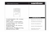 MPPT Europe Installation Cover front - · PDF fileControlador de carga solar XW XW Solar Laderegler ... • La unidad contiene más de un circuito bajo tensión ... Retirada de los