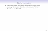 Linear regression - Stanford University - | Stanford Lagunita · PDF fileTrue regression functions are never linear! SLDM III c Hastie & Tibshirani - March 7, 2013 Linear Regression