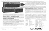 CARVIN ENGINEERING DATA NOMAD, BEL AIR · PDF fileGuitar Player magazine rated ... of overdrive depending on the pickups used—single or dual coil and the setting of your guitar.