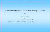 A Moisture Transfer Model for Drying of Grain