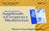 Amplitude Frequency Modulation - HP Memory Pr Frequency Modulation AM Signal Animations The effects of varying two of the adjustable parameters in amplitude modulation, the degree