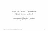MATH 4211/6211 – Optimization Quasi-Newton Method