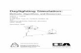 Daylighting Simulation - Energy Technologies Area · PDF fileDaylighting Simulation: Methods, Algorithms, and Resources William L. Carroll A Report of IEA SHC Task 21 / ECBCS ANNEX