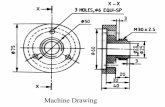 Engineering Problem ... EWI-SP 0 0.2 Production Drawing 11 0B 0.08 A o.os M30xZ 32 32 1+0-0.12 A 0.02 - x-x 3 HOLES,Ø6 EQUI-SP 20 32 M30x2.S Machine Drawing (B) FIGURE.1.104 DIAGRAMS