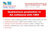Quarkonium production in AA collisions with · PDF file Quarkonia '06, 27/06/2006 1 / 2 4 David d'Enterria (CERN) Quarkonium production in AA collisions with CMS International Workshop