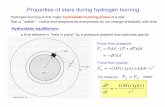 Properties of stars during hydrogen burning schatz/PHY983_13/Lectures/stellar... · PDF file Properties of stars during hydrogen burning Hydrogen burning is first major hydrostatic