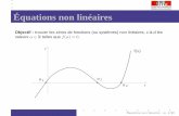 Équations non linéaires - Université du Littoral Côte