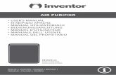 AIR PURIFIER · PDF file Natura air purifier is distinguished among its class, by its excellent performance and quite operation, which guarantee clean and healthy atmosphere, free
