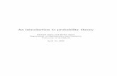 An introduction to probability · PDF file with some ﬁrst limit theorems. Historical information about mathemati- ... of probability theory. A probability space Ω,F,P) consists